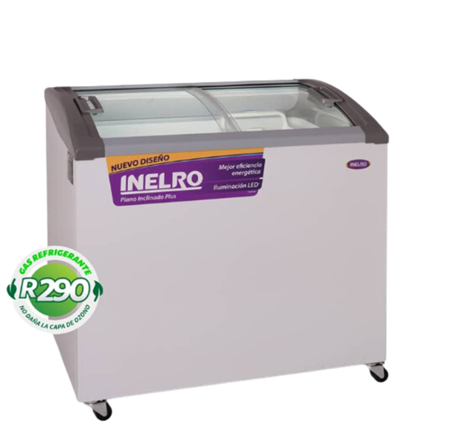 Inelro Freezer Exhibidor T/Vidrio Inclinado 211l Fih-270pi