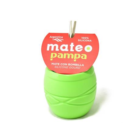 Mate Mateo Pampa C/Bombilla Verde Silicosas