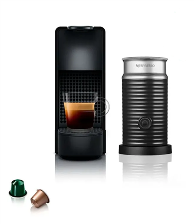 Cafetera Essenza Mini Black Y Aeroccino A3kc30-Ar- Nespresso