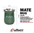Mate Mug 236ml Acero Un-1590 Verde Outdoors