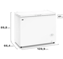Freezer Inverter 280l Fghi300b-L Blanco Gafa